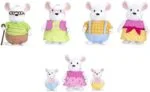 Nibblekin Mouse Family Miniature Animal Figurine Set - Li'l Woodzeez - Image 3
