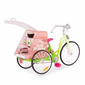 Our Generation Delivery Bike with Play Food for 18 Dolls