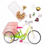 Our Generation Delivery Bike with Play Food for 18 Dolls