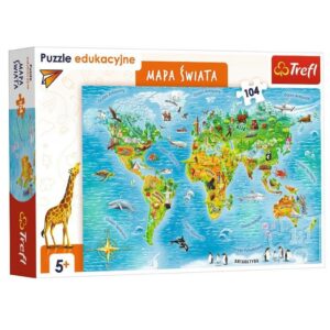 World Map 104 Piece Jigsaw Puzzle