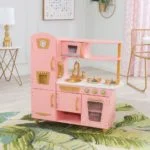 Limited Edition Vintage Kitchen Pink & Gold - KidKraft 53443-CSM - Image 9