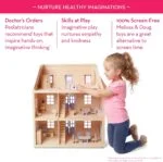 Multi-Level Dollhouse With 19 pcs Furniture Melissa & Doug - Image 6