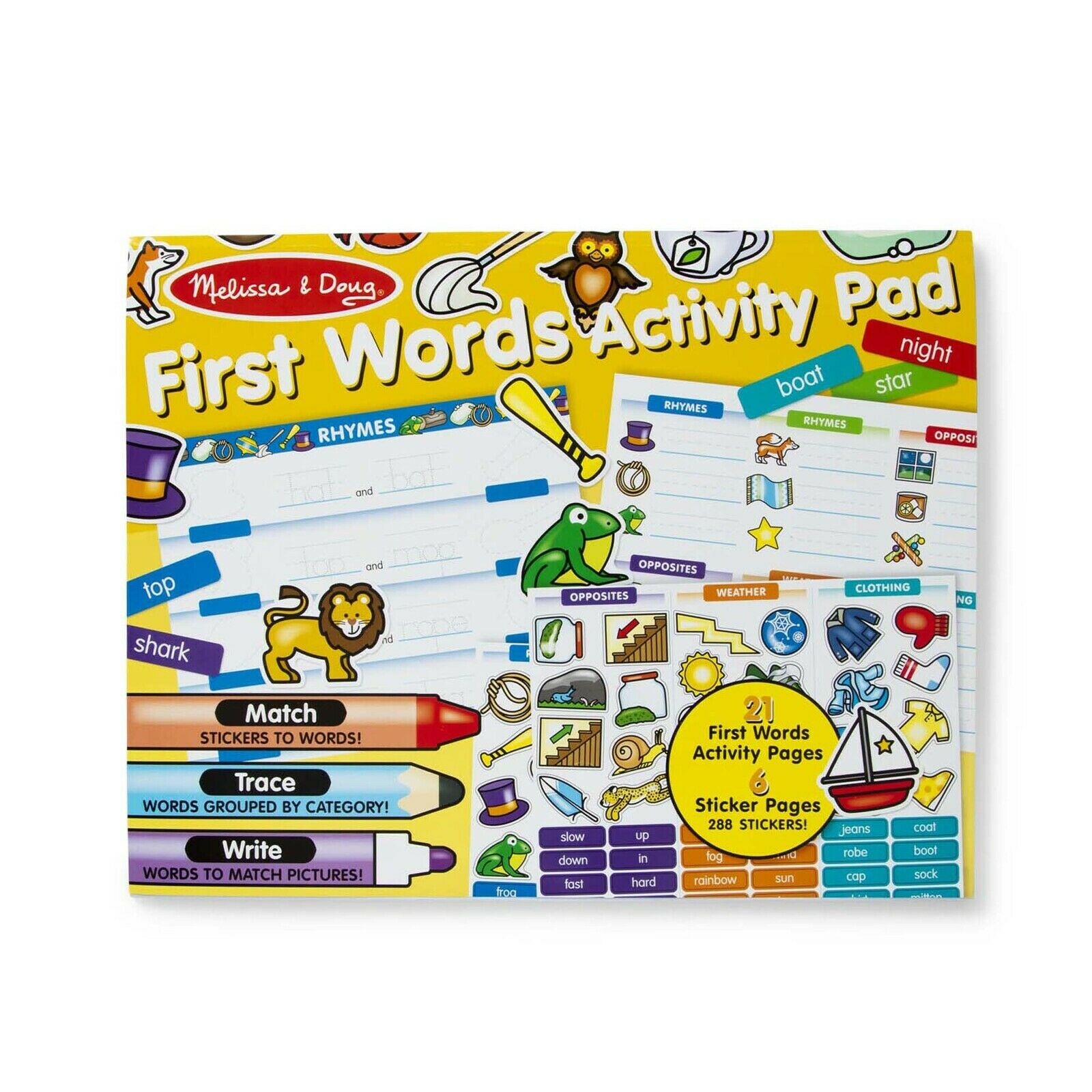 First Words Sticker Activity Pad Melissa & Doug First Words Sticker Activity Pad Melissa & Doug