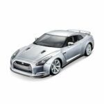 2009 Nissan GTR R-35 Silver Diecast Model Car 1/18 Bburago