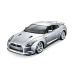 2009 Nissan GTR R-35 Silver Diecast Model Car 1/18 Bburago
