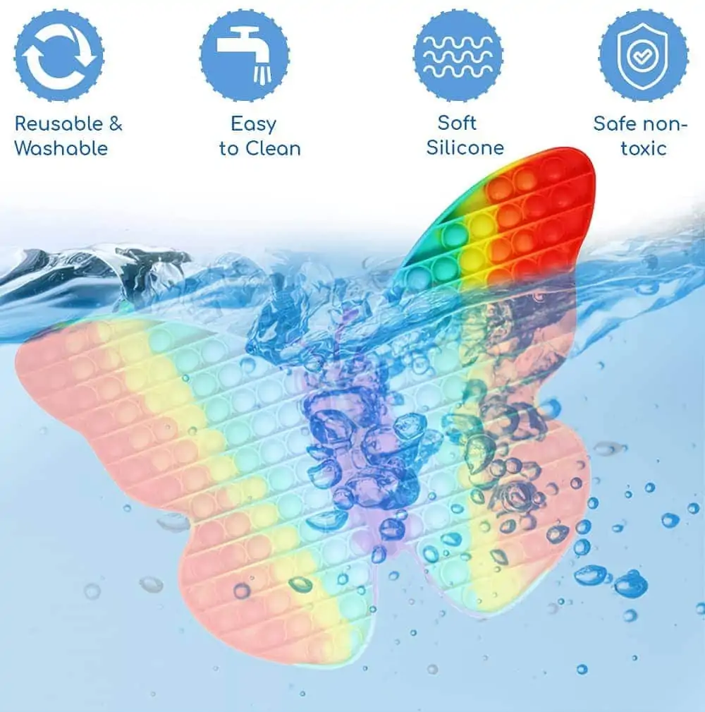 Pop It Fidget Toys Large Jumbo Butterfly - Image 2