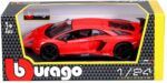 Bburago Lamborghini Aventador -Red- 1:24 Model Car - Image 2