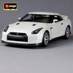 2009 Nissan GTR R-35 Silver Diecast Model Car 1/18 Bburago - Image 3