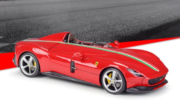 Bburago 1 18 Signature Series Ferrari Monza SP1 Diecast Car Model Red New in Box 1 Le3ab Store