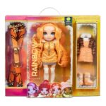 Rainbow High Winter Break Poppy Rowan – Orange Winter Break Fashion Doll And Playset With 2 Complete Doll Outfits