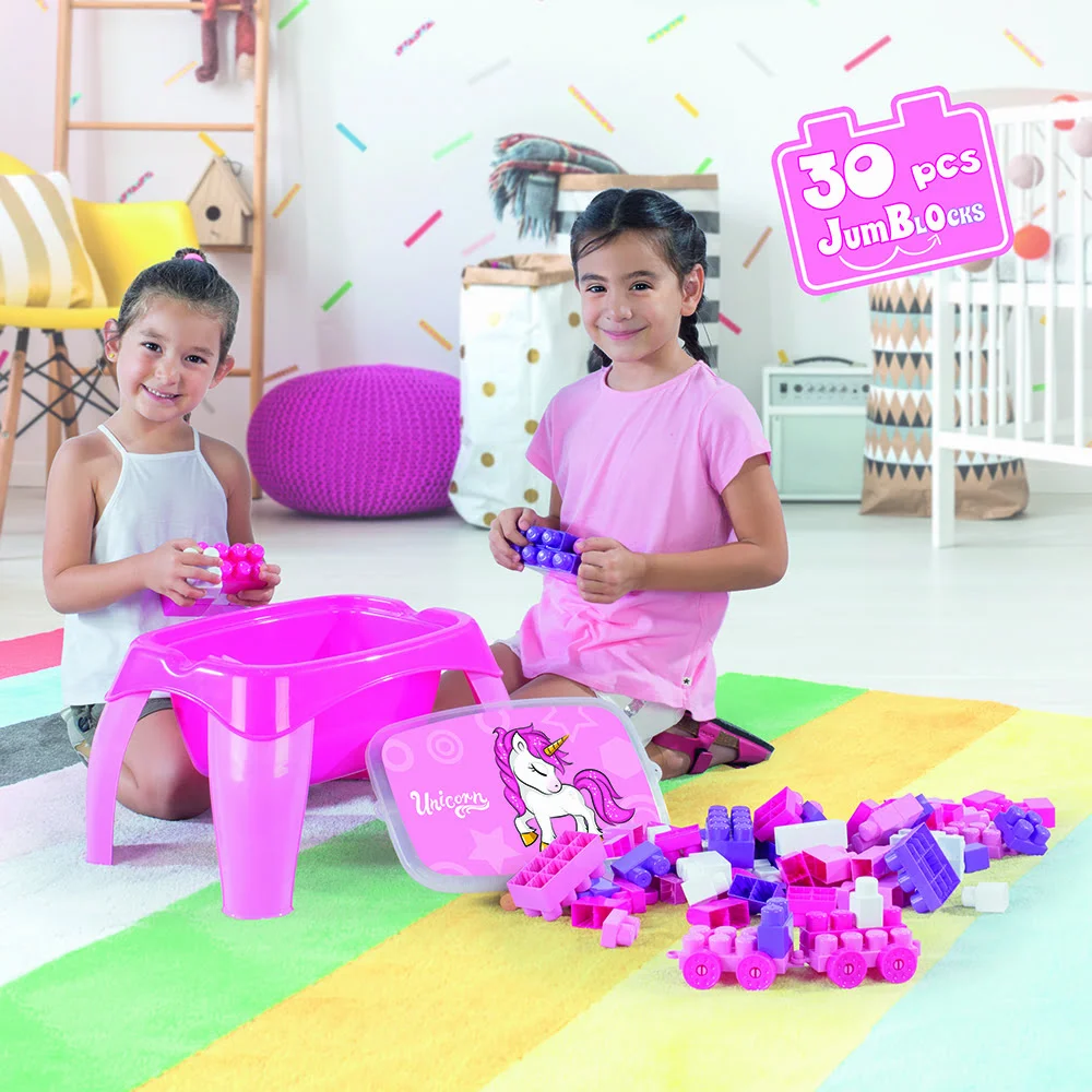 Activity Table Unicorn with Jumblocks 30 pcs 2598 Dolu - Image 2