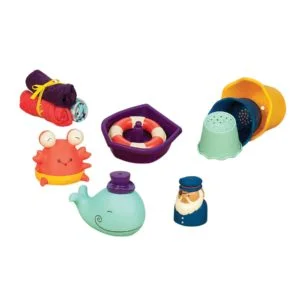 Wee B. سبلاشي بيبي باث لعب الأطفال -B. لعب الأطفال (11-Pcs)