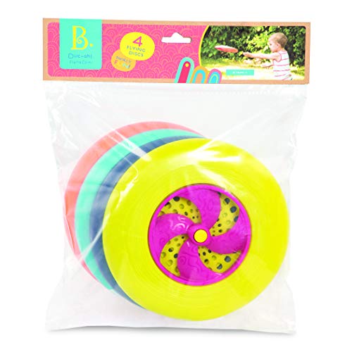 b toys by battat flying disc set 4 colorful frisbees disc oh outdoor 1 Le3ab Store