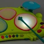 Frog Drum Set Music & Lights Ribbit-tat-tat  B. toys - Image 4