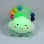 B. toys Rain-Glow Squeeze Light-Up Cloud Rattle for Babies - Image 4