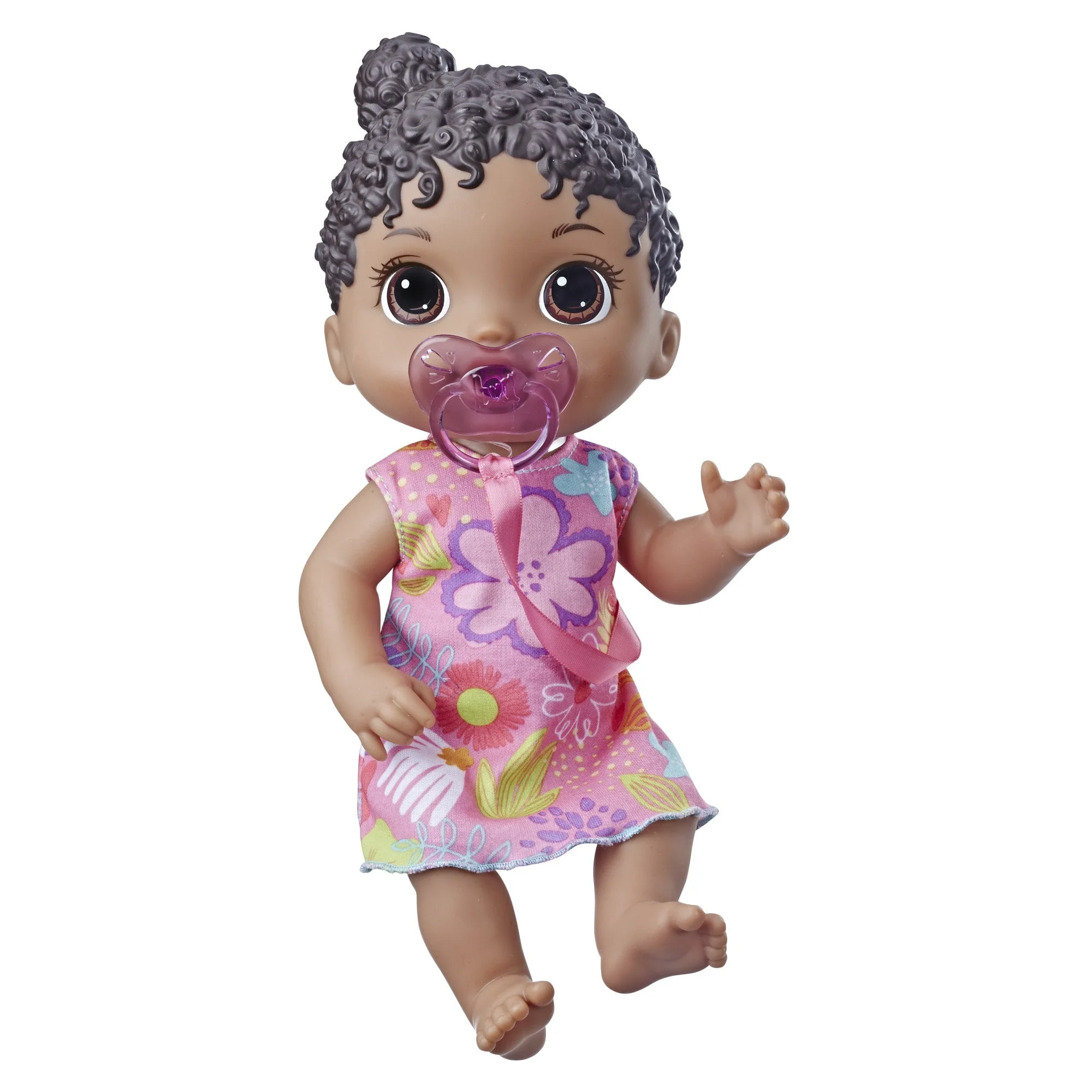Baby Alive Baby Lil Sounds: Interactive Black Hair Baby Doll, Includes Dress and Pacifier Baby Alive Baby Lil Sounds: Interactive Black Hair Baby Doll, Includes Dress and Pacifier - Image 1