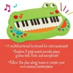 Musical Crocodile Piano Battat - Image 3