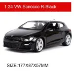 Bburago 1:24 VW Scirocco R Diecast Model Car Metal - Image 2
