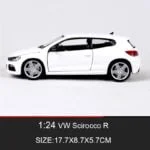 Bburago 1:24 VW Scirocco R Diecast Model Car Metal - Image 3