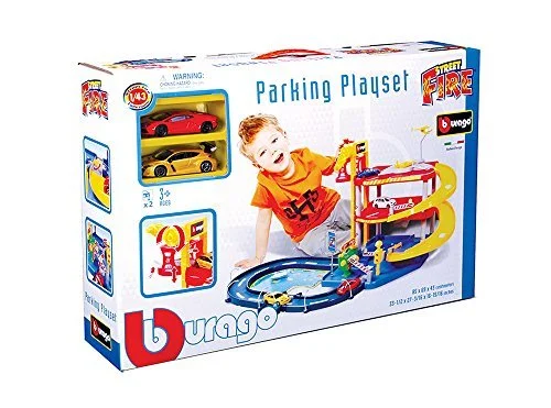 ⁦شارع النار جراج Playset (1:43 مقياس) بوراجو⁩ - الصورة ⁦2⁩