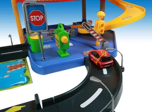 ⁦شارع النار جراج Playset (1:43 مقياس) بوراجو⁩ - الصورة ⁦5⁩