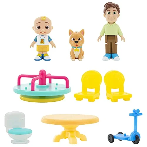 CoComelon Deluxe Pop n' Play House - Transforming Playset - Features JJ, JJ’s Dad, Bingo The Puppy, and Home Accessories - Image 2