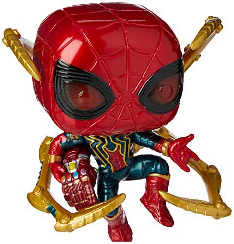 funko pop marvel avengers endgame iron spider with nano gauntlet 1 2 Le3ab Store