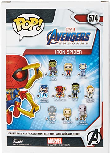funko pop marvel avengers endgame iron spider with nano gauntlet 1 4 Le3ab Store