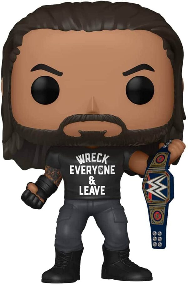 funko pop wwe roman reigns with title wreck everyone and leave amazon Le3ab Store