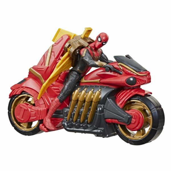 marvel spider man 6 inch jet web cycle vehicle and action figure toy with wings 4 لعب ستور
