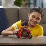 Marvel Spider-Man 6-Inch Jet Web Cycle Vehicle and Action Figure Toy With Wings - Image 9