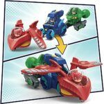 PJ Masks 3-in-1 Combiner Jet Preschool Toy, Toy Set with 3 Connecting Cars and 3 Action Figures - Image 6