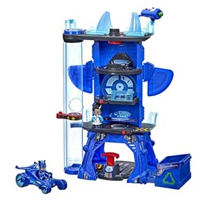 pj masks deluxe battle hq preschool toy headquarters playset with 2 action 1 Le3ab Store