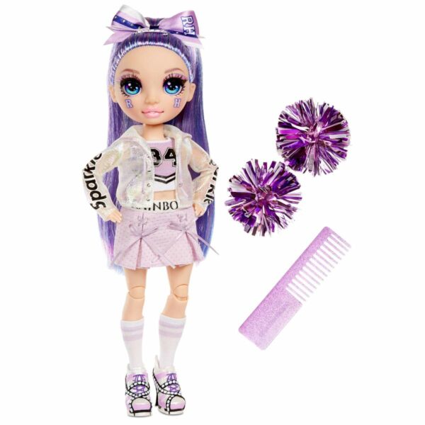 rainbow high cheer violet willow purple cheerleader fashion doll 1 Le3ab Store