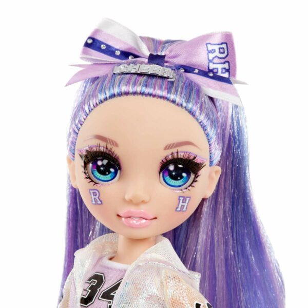rainbow high cheer violet willow purple cheerleader fashion doll 3 Le3ab Store
