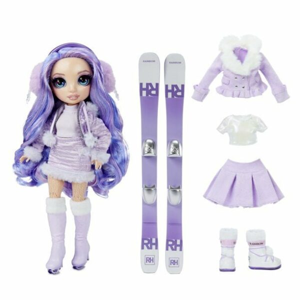 rainbow high winter break violet willow fashion doll playset with 2 1 Le3ab Store