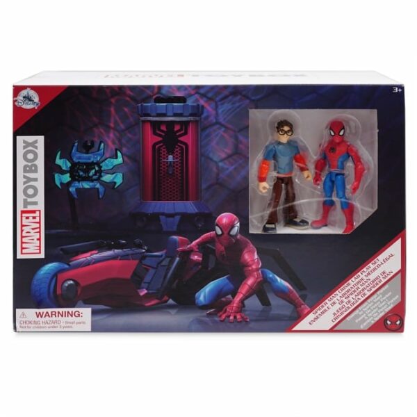 spider man action figure and crime lab play set marvel toybox 4 لعب ستور
