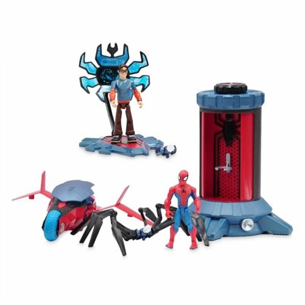spider man action figure and crime lab play set marvel toybox 5 لعب ستور