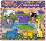Melissa & Doug Safari Wooden Chunky Puzzle (8 pcs) - Image 4