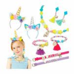 Tasia 2 in 1 Jewelry Set Unicorn Style Bracelets and Hairstyle