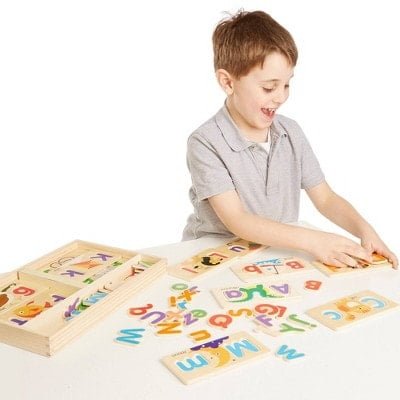 melissa doug abc picture boards educational toy with 13 double sided 4 لعب ستور