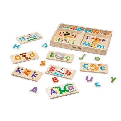 melissa doug abc picture boards educational toy with 13 double sided 5 لعب ستور
