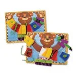 Melissa & Doug Basic Skills Board and Puzzle - Wooden Educational Toy