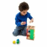 Melissa & Doug Deluxe Pound and Roll Wooden Tower Toy With Hammer - Image 4