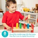 Melissa & Doug Deluxe Wooden Pound-A-Peg Toy With Hammer - Image 3