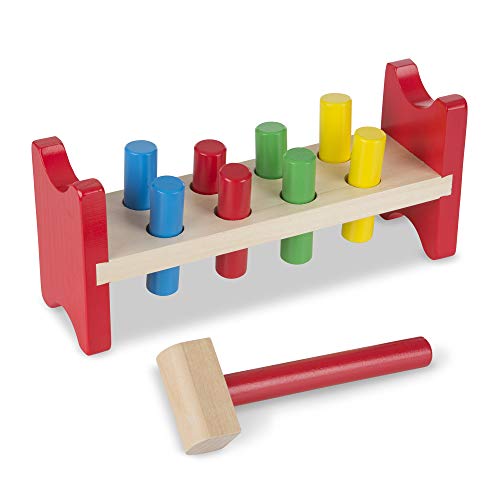 melissa doug deluxe wooden pound a peg toy with hammer 6 لعب ستور