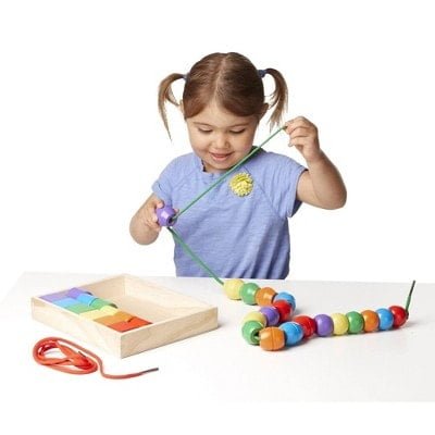 melissa doug primary lacing beads educational toy with 30 wooden beads 1 لعب ستور