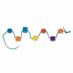 Lacing Beads - Includes 27 Wooden Beads and 2 Laces Melissa & Doug - Image 4