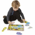 Melissa & Doug Safari Wooden Chunky Puzzle (8 pcs) - Image 2