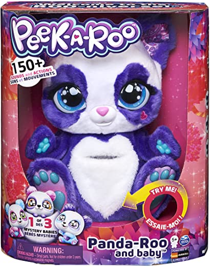 peek a roo interactive panda roo plush toy with mystery baby and over 150 لعب ستور